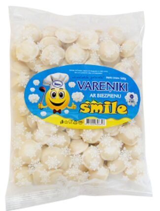 Daers vareņiki ar biezpienu “Smile” 500 g